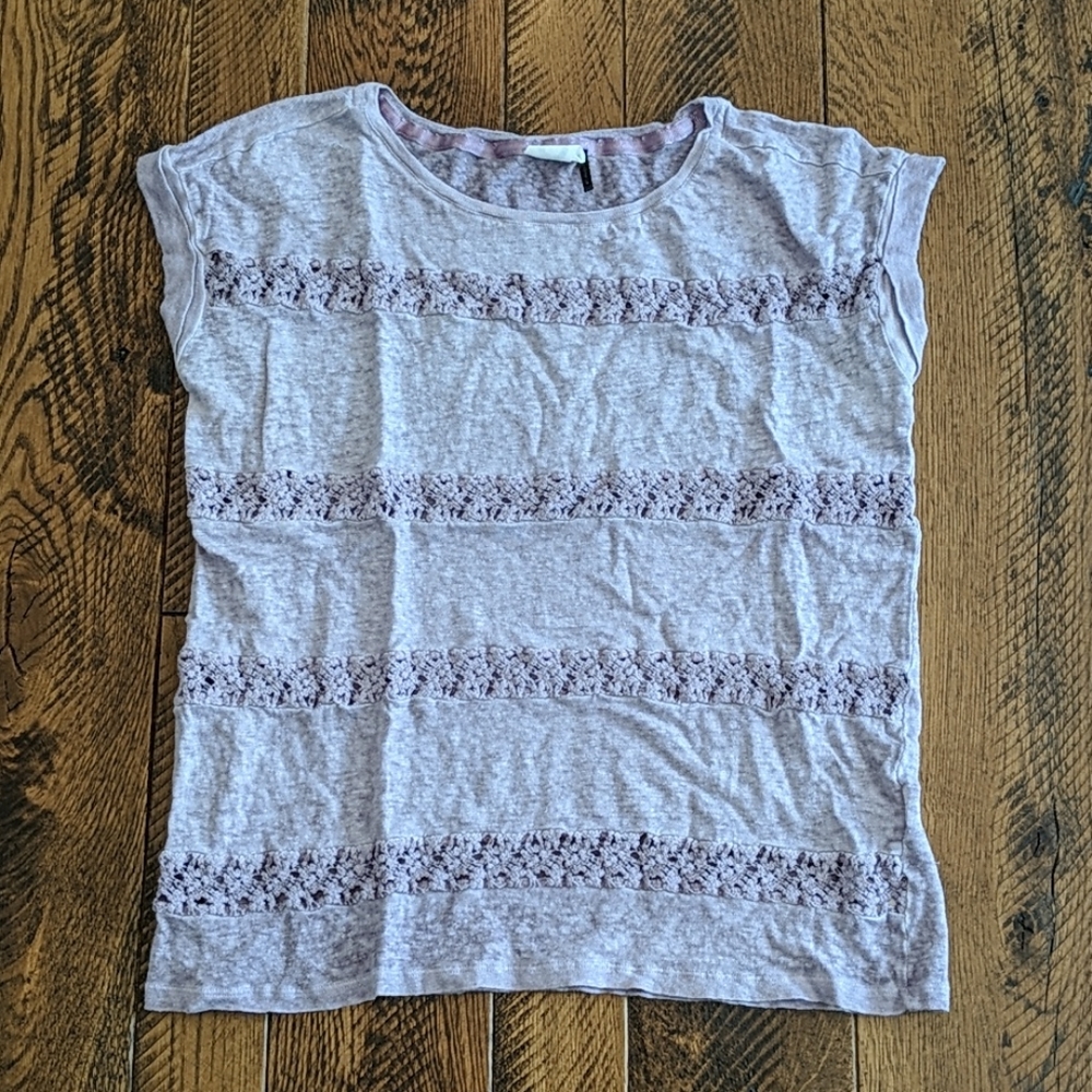 EUC Anthropologie Lavender Blouse Size M